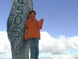 張家界導游姜怡在云南麗江玉龍雪山